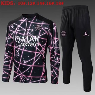 Ninos Sudadera De Training PSG 2025-2026 Negro Rosa 3