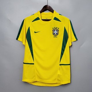 Tailandia Camiseta Brasil 1ª Equipación Retro 2002 Tailandia Camiseta Brasil 1ª Equipación Retro 2002