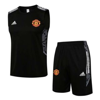 Camiseta Manchester United Sin Mangas Conjunto Completo 2022 Negro Camiseta Manchester United Sin Mangas Conjunto Completo 2022 Negro