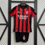 Camiseta AC Milan 1ª Equipación Niño 2025-2026