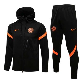 Chandal Con Capucha Chelsea 2022 Negro Naranja Chandal Con Capucha Chelsea 2022 Negro Naranja