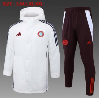 Abrigo Bayern Munich Conjunto Completo 2024-2025 Blanco Abrigo Bayern Munich Conjunto Completo 2024-2025 Blanco