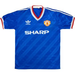 3ª Equipación Replica Camiseta Manchester United Retro 1986 1988 Azul 3ª Equipación Replica Camiseta Manchester United Retro 1986 1988 Azul