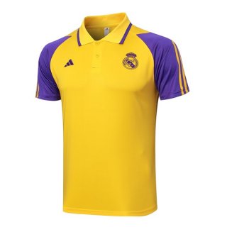 Polo Real Madrid 2024-2025 Amarillo Purpura Polo Real Madrid 2024-2025 Amarillo Purpura