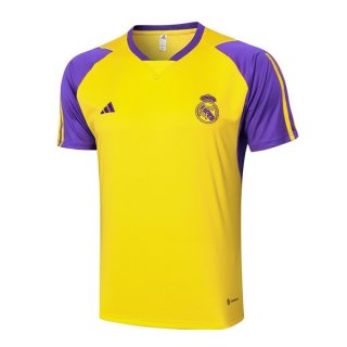 Camiseta Entrenamiento Real Madrid 2024-2025 Amarillo Purpura Camiseta Entrenamiento Real Madrid 2024-2025 Amarillo Purpura