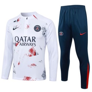 Sudadera De Training PSG 2024-2025 Blanco 3 Sudadera De Training PSG 2024-2025 Blanco 3