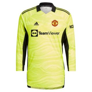 1ª Equipación Replica Camiseta Manchester United Portero ML 2021-2022 1ª Equipación Replica Camiseta Manchester United Portero ML 2021-2022