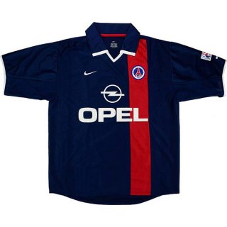 1ª Equipación Replica Camiseta Paris Saint Germain Retro 2001 2002 Azul 1ª Equipación Replica Camiseta Paris Saint Germain Retro 2001 2002 Azul