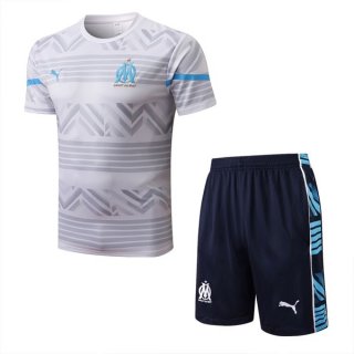 Camiseta Entrenamiento Marsella Conjunto Completo 2022-2023 Blanco Camiseta Entrenamiento Marsella Conjunto Completo 2022-2023 Blanco