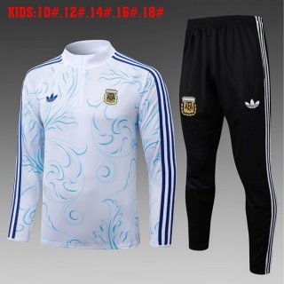 Ninos Sudadera De Training Argentina 2026-2027 Blanco 5