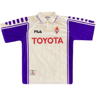 2ª Equipación Replica Camiseta Fiorentina FILA Retro 1999 2000 Blanco 2ª Equipación Replica Camiseta Fiorentina FILA Retro 1999 2000 Blanco