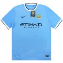 1ª Equipación Replica Camiseta Manchester City Retro 2013 2014 Azul