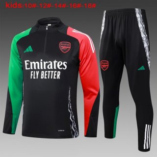 Ninos Sudadera De Training Arsenal 2024-2025 Negro Rojo Ninos Sudadera De Training Arsenal 2024-2025 Negro Rojo