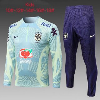 Ninos Chandal Brasil 2022-2023 Verde Purpura 2 Ninos Chandal Brasil 2022-2023 Verde Purpura 2