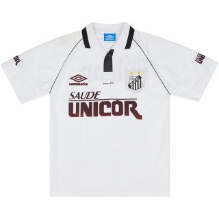 1ª Equipación Replica Camiseta Santos Retro 1997 Blanco 1ª Equipación Replica Camiseta Santos Retro 1997 Blanco