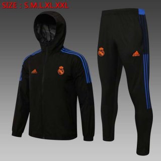 Rompevientos Real Madrid Conjunto Completo 2022 Negro Rompevientos Real Madrid Conjunto Completo 2022 Negro