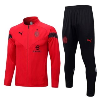 Chandal AC Milan 2022-2023 Rojo Negro Chandal AC Milan 2022-2023 Rojo Negro