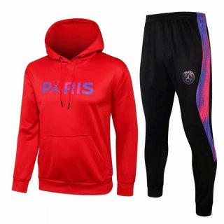 Chandal Con Capucha PSG 2021-2022 Rojo Negro Purpura Chandal Con Capucha PSG 2021-2022 Rojo Negro Purpura