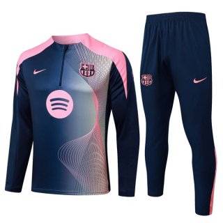 Sudadera De Training Barcelona 2026-2027 Azul Rosa