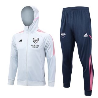 Chandal Con Capucha Arsenal 2023-2024 Gris Azul Chandal Con Capucha Arsenal 2023-2024 Gris Azul