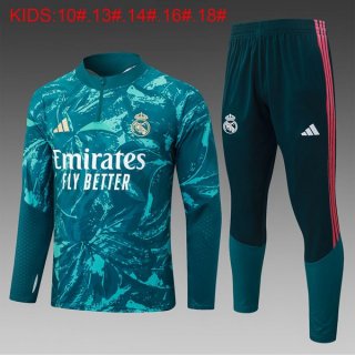 Ninos Sudadera De Training Real Madrid 2026-2027 Verde 3