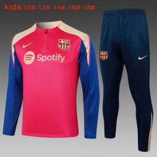 Niños Sudadera De Training Barcelona 2024-2025 Rojo Azul Niños Sudadera De Training Barcelona 2024-2025 Rojo Azul