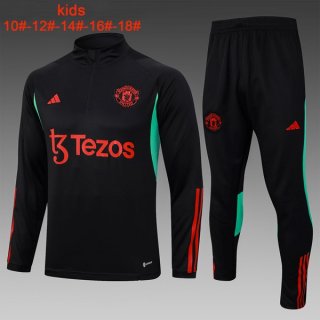 Ninos Sudadera De Training Manchester United 2024 Negro Ninos Sudadera De Training Manchester United 2024 Negro