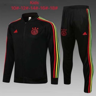 Niño Chandal Ajax 2022 Negro Rojo Niño Chandal Ajax 2022 Negro Rojo