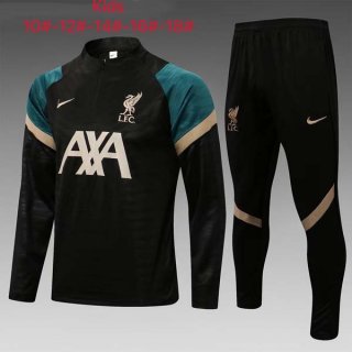 Niño Sudadera De Training Liverpool 2022 Negro Verde Niño Sudadera De Training Liverpool 2022 Negro Verde