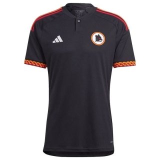 Tailandia Camiseta AS Roma 3ª Equipación 2023-2024 Negro Tailandia Camiseta AS Roma 3ª Equipación 2023-2024 Negro