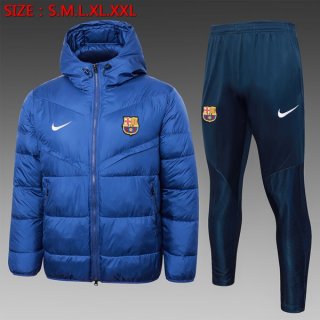 Abrigo Plumón Barcelona Conjunto Completo 2024-2025 Azul Abrigo Plumón Barcelona Conjunto Completo 2024-2025 Azul