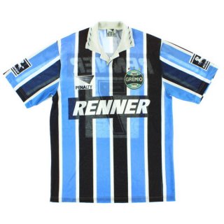 1ª Equipación Replica Camiseta Grêmio Retro 1995 Azul 1ª Equipación Replica Camiseta Grêmio Retro 1995 Azul