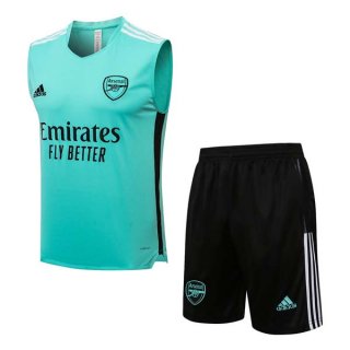 Camiseta Arsenal Sin Mangas Conjunto Completo 2022 Verde Negro Camiseta Arsenal Sin Mangas Conjunto Completo 2022 Verde Negro