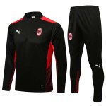 Sudadera De Training AC Milan 2022 Negro Rojo Sudadera De Training AC Milan 2022 Negro Rojo