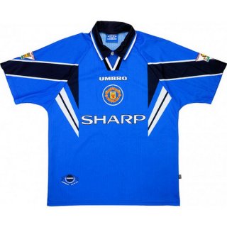 2ª Equipación Replica Camiseta Manchester United Retro 1997 1998 Azul 2ª Equipación Replica Camiseta Manchester United Retro 1997 1998 Azul