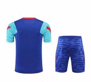 Camiseta Entrenamiento Barcelona Conjunto Completo 2021-2022 Azul