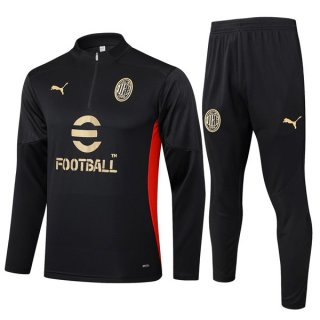 Sudadera De Training AC Milan 2024-2025 Negro Sudadera De Training AC Milan 2024-2025 Negro