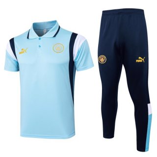 Polo Manchester City Conjunto Completo 2024-2025 Azul Polo Manchester City Conjunto Completo 2024-2025 Azul