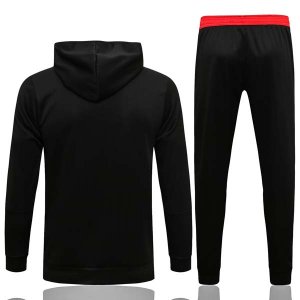 Chandal Con Capucha Manchester United 2022 Negro Rojo