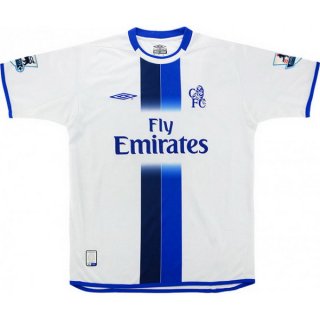 2ª Equipación Replica Camiseta Chelsea Retro 2003 2005 Blanco 2ª Equipación Replica Camiseta Chelsea Retro 2003 2005 Blanco