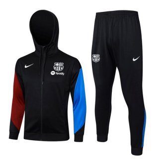 Chandal Con Capucha Barcelona 2024-2025 Negro Azul 3 Chandal Con Capucha Barcelona 2024-2025 Negro Azul 3