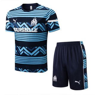 Camiseta Entrenamiento Marsella Conjunto Completo 2022-2023 Azul Camiseta Entrenamiento Marsella Conjunto Completo 2022-2023 Azul