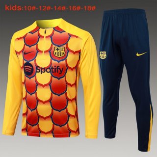 Niños Sudadera De Training Barcelona 2024-2025 Amarillo Rojo 3 Niños Sudadera De Training Barcelona 2024-2025 Amarillo Rojo 3