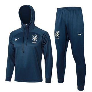 Chandal Con Capucha Brasil 2024-2025 Azul Chandal Con Capucha Brasil 2024-2025 Azul