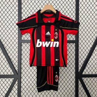 Camiseta AC Milan 1ª Equipación Retro Niño 2006 2007 Camiseta AC Milan 1ª Equipación Retro Niño 2006 2007