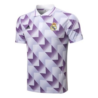 Polo Real Madrid 2022-2023 Blanco Purpura Polo Real Madrid 2022-2023 Blanco Purpura