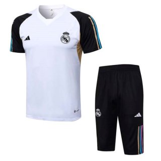 Camiseta Entrenamiento Real Madrid Conjunto Completo 2023-2024 Blanco Camiseta Entrenamiento Real Madrid Conjunto Completo 2023-2024 Blanco