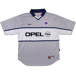 2ª Equipación Replica Camiseta Paris Saint Germain Retro 2000 Gris 2ª Equipación Replica Camiseta Paris Saint Germain Retro 2000 Gris