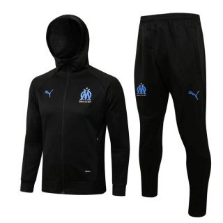 Chandal Con Capucha Marsella 2022-2023 Negro Chandal Con Capucha Marsella 2022-2023 Negro