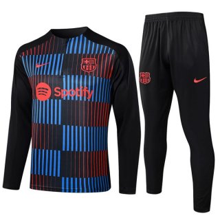 Sudadera De Training Barcelona 2024-2025 Azul Negro Sudadera De Training Barcelona 2024-2025 Azul Negro